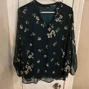 Dark green blouse size 1x